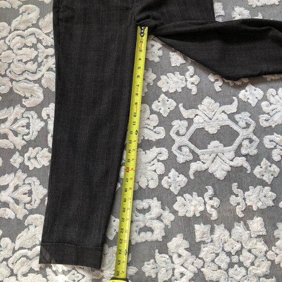 Dalia Collection Modern Fit, Brown/Black plaid, pants, cropped ankle, Sz: 10 - Picture 10 of 11